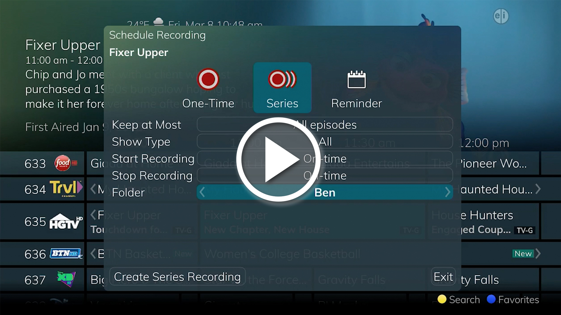 Recording Programs and Reminders Video